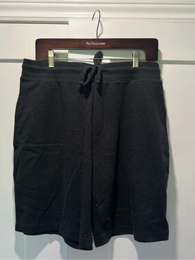 Mens Haggar Sweat Shorts, Dark Grey, L